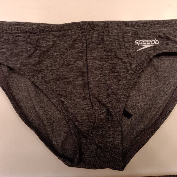 NWOT, SPEEDO SWIM BRIEF, 2" SIDES, SIZE 30", GRAY - Picture 1 of 7